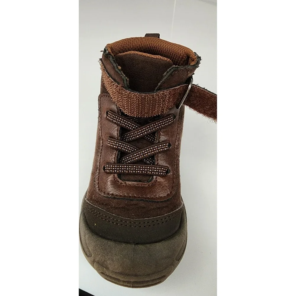 OshKosh B'Gosh Dominik Boots Kids Size 5M Toddler Brown High Top Sneakers
